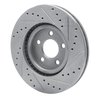 631-39013L Drilled/Slotted Brake Rotor [Silver], 2003-2009 Mopar, Position: Front Left - image 4