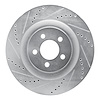 631-39019L Drilled/Slotted Brake Rotor [Silver], Fits Select Mopar, Position: Front Left - image 1