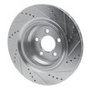 631-39020L Drilled/Slotted Brake Rotor [Silver], Fits Select Mopar, Position: Rear Left - image 4