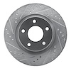 631-39023L Drilled/Slotted Brake Rotor [Silver], Fits Select Multiple Makes/Models, Position: Front Left - image 1