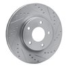 631-39023R Drilled/Slotted Brake Rotor [Silver], Fits Select Multiple Makes/Models, Position: Front Right - image 2