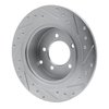631-39024L Drilled/Slotted Brake Rotor [Silver], 2007-2017 Multiple Makes/Models, Position: Rear Left - image 4