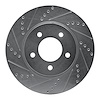 631-39029L Drilled/Slotted Brake Rotor [Silver], 2004-2008 Mopar, Position: Front Left - image 1