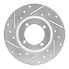 631-40000L Drilled/Slotted Brake Rotor [Silver], 1978-1983 Mopar, Position: Front Left - image 1