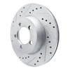 631-40002L Drilled/Slotted Brake Rotor [Silver], 1965-1972 Mopar, Position: Front Left - image 2