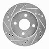 631-40015L Drilled/Slotted Brake Rotor [Silver], 1995-1996 Mopar, Position: Front Left - image 1