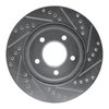 631-40018L Drilled/Slotted Brake Rotor [Silver], 1998-2004 Mopar, Position: Front Left - image 2