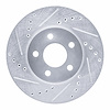 631-40020L Drilled/Slotted Brake Rotor [Silver], 2000-2005 Mopar, Position: Front Left - image 1