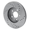 631-40020L Drilled/Slotted Brake Rotor [Silver], 2000-2005 Mopar, Position: Front Left - image 4