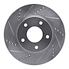 631-40024L Drilled/Slotted Brake Rotor [Silver], 2007-2017 Multiple Makes/Models, Position: Front Left - image 1