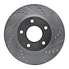 631-40024R Drilled/Slotted Brake Rotor [Silver], 2007-2017 Multiple Makes/Models, Position: Front Right - image 1