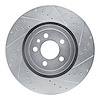 631-40035R Drilled/Slotted Brake Rotor [Silver], Fits Select Mopar, Position: Front Right - image 1