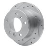 631-40038L Drilled/Slotted Brake Rotor [Silver], 2002-2018 Multiple Makes/Models, Position: Rr Left,Rear Left - image 2
