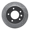 631-40042L Drilled/Slotted Brake Rotor [Silver], 2002-2006 Multiple Makes/Models, Position: Front Left,Fr Left - image 1