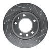 631-40042L Drilled/Slotted Brake Rotor [Silver], 2002-2006 Multiple Makes/Models, Position: Front Left,Fr Left - image 2
