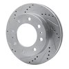 631-40052L Drilled/Slotted Brake Rotor [Silver], 1992-2000 Multiple Makes/Models, Position: Front Left - image 2