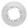 631-40052R Drilled/Slotted Brake Rotor [Silver], 1992-2000 Multiple Makes/Models, Position: Front Right - image 1