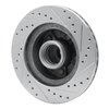 631-40065L Drilled/Slotted Brake Rotor [Silver], 1987-1990 Mopar, Position: Front Left - image 4