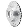 631-40067L Drilled/Slotted Brake Rotor [Silver], 1987-1990 Mopar, Position: Front Left - image 2