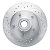 631-40074L Drilled/Slotted Brake Rotor [Silver], 1994-2002 Mopar, Position: Front Left - image 1
