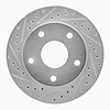 631-40077L Drilled/Slotted Brake Rotor [Silver], 1994-1999 Mopar, Position: Front Left - image 1
