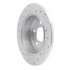 631-40083R Drilled/Slotted Brake Rotor [Silver], 1997-2007 Mopar, Position: Rear Right - image 4