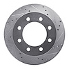 631-40088R Drilled/Slotted Brake Rotor [Silver], 2000-2002 Mopar, Position: Front Right