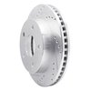 631-40090L Drilled/Slotted Brake Rotor [Silver], 2000-2002 Mopar, Position: Front Left - image 2