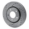 631-40091L Drilled/Slotted Brake Rotor [Silver], 2001-2007 Mopar, Position: Front Left - image 2