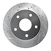 631-40092L Drilled/Slotted Brake Rotor [Silver], 2000-2001 Mopar, Position: Front Left - image 1