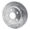 631-40094L Drilled/Slotted Brake Rotor [Silver], Fits Select Mopar, Position: Front Left - image 2