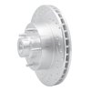 631-40096L Drilled/Slotted Brake Rotor [Silver], 2003-2003 Mopar, Position: Front Left - image 2