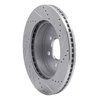 631-40098L Drilled/Slotted Brake Rotor [Silver], 2003-2004 Mopar, Position: Front Left - image 4