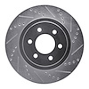 631-40098R Drilled/Slotted Brake Rotor [Silver], 2003-2004 Mopar, Position: Front Right - image 1
