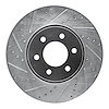 631-40100L Drilled/Slotted Brake Rotor [Silver], 2003-2003 Mopar, Position: Front Left - image 1