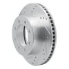 631-40102L Drilled/Slotted Brake Rotor [Silver], 2003-2008 Mopar, Position: Front Left - image 2
