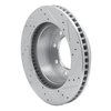 631-40102L Drilled/Slotted Brake Rotor [Silver], 2003-2008 Mopar, Position: Front Left - image 4