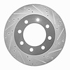 631-40102R Drilled/Slotted Brake Rotor [Silver], 2003-2008 Mopar, Position: Front Right
