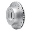631-40102R Drilled/Slotted Brake Rotor [Silver], 2003-2008 Mopar, Position: Front Right - image 2