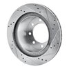 631-40103L Drilled/Slotted Brake Rotor [Silver], 2003-2008 Mopar, Position: Rear Left - image 4