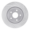 631-40104R Drilled/Slotted Brake Rotor [Silver], 2004-2006 Mopar, Position: Front Right - image 1