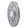 631-40112R Drilled/Slotted Brake Rotor [Silver], Fits Select Multiple Makes/Models, Position: Front Right - image 2