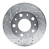 631-40114L Drilled/Slotted Brake Rotor [Silver], Fits Select Mopar, Position: Front Left - image 1