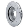631-40114L Drilled/Slotted Brake Rotor [Silver], Fits Select Mopar, Position: Front Left - image 4