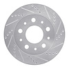 631-40117R Drilled/Slotted Brake Rotor [Silver], 2014-2021 Mopar, Position: Rear Right - image 1