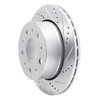 631-40117R Drilled/Slotted Brake Rotor [Silver], 2014-2021 Mopar, Position: Rear Right - image 2
