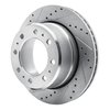 631-40118L Drilled/Slotted Brake Rotor [Silver], Fits Select Mopar, Position: Rear Left - image 2