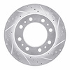 631-40118R Drilled/Slotted Brake Rotor [Silver], Fits Select Mopar, Position: Rear Right