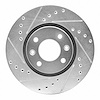 631-41000L Drilled/Slotted Brake Rotor [Silver], 1988-1989 Mopar, Position: Front Left - image 1