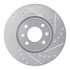 631-41000R Drilled/Slotted Brake Rotor [Silver], 1988-1989 Mopar, Position: Front Right - image 1